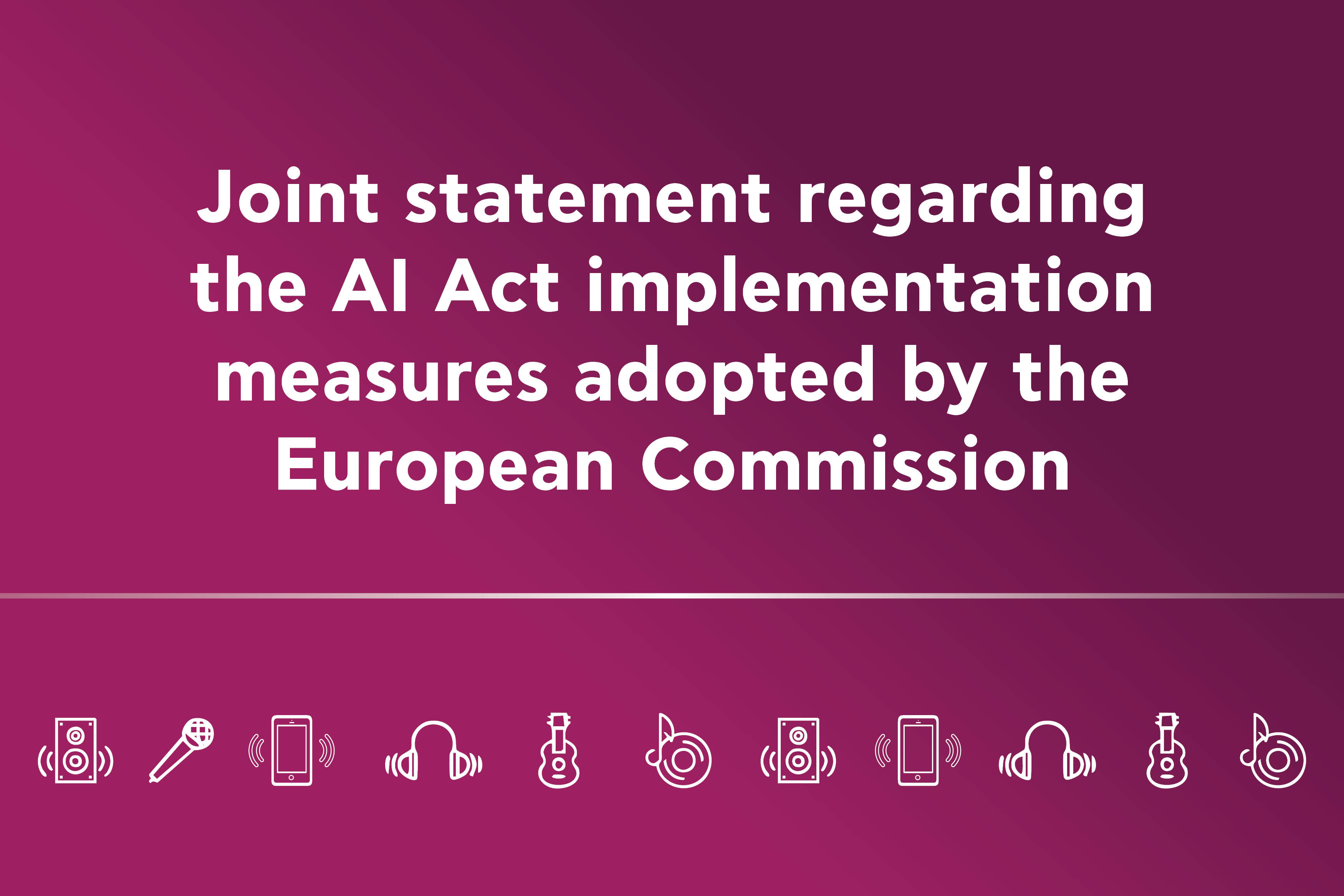 AUTODIA joins its voice with a broad coalition of creators and rightsholders on EU AI Act implementation measures 